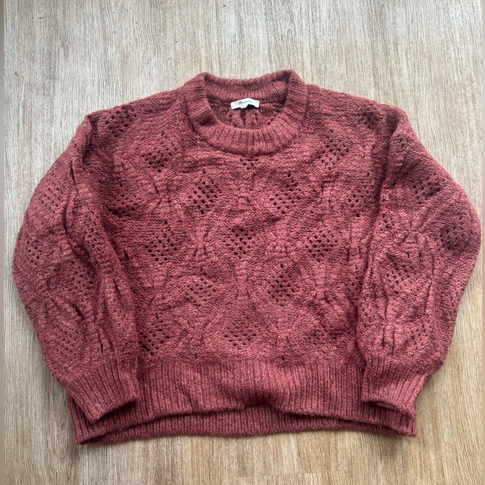 Madewell Pink Knit Sweater
